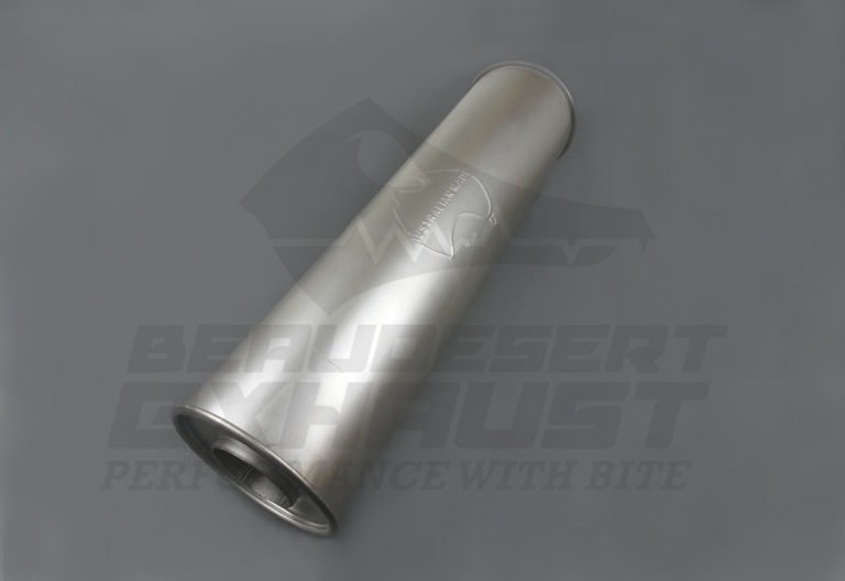 3in 600 x 150 Round Aluminised Muffler Beaudesert Exhaust