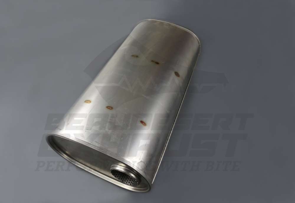 2 1/2in 510 x 250 x 150 O/C Oval Perforated Straight Through Stainless