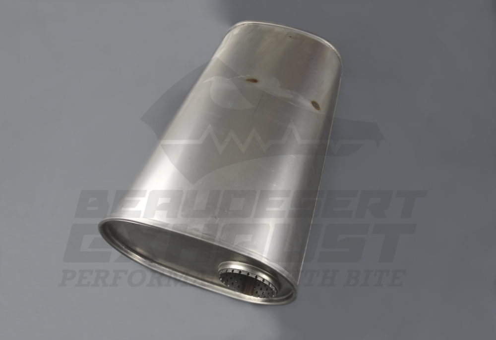 2 3/4in 455 x 250 x 150 Oval Perforated Straight Through Stainless