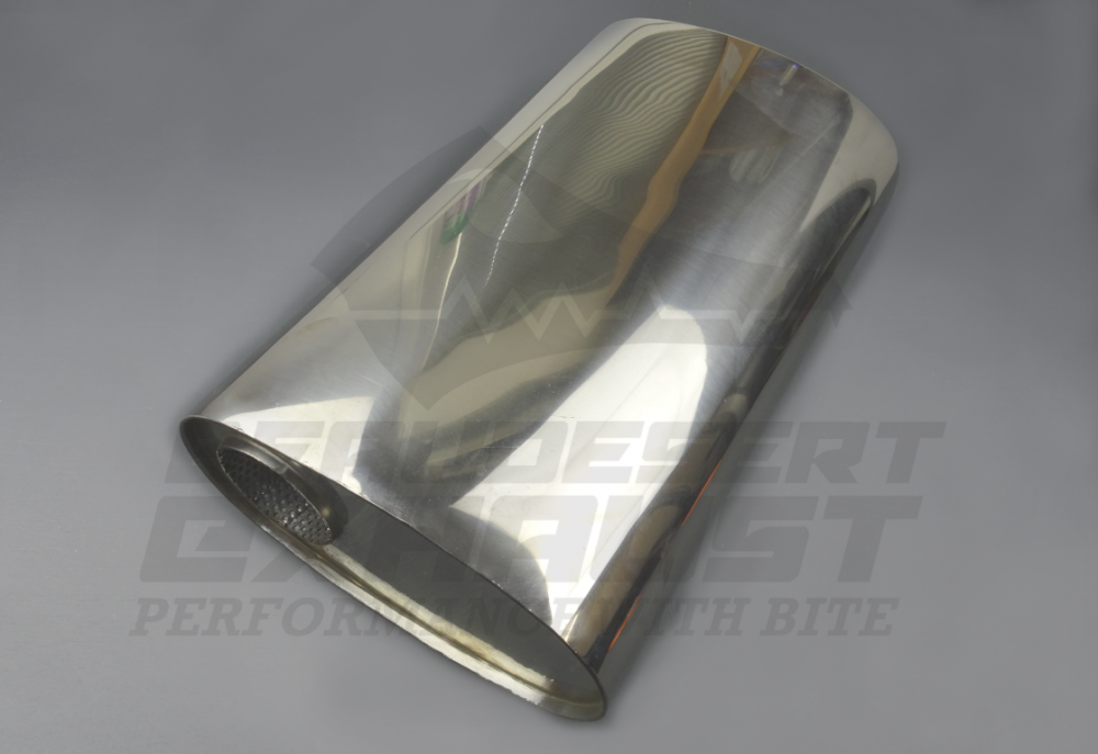 2 3/4in 450 x 280 x 150 Oval Perforated Straight Through Stainless