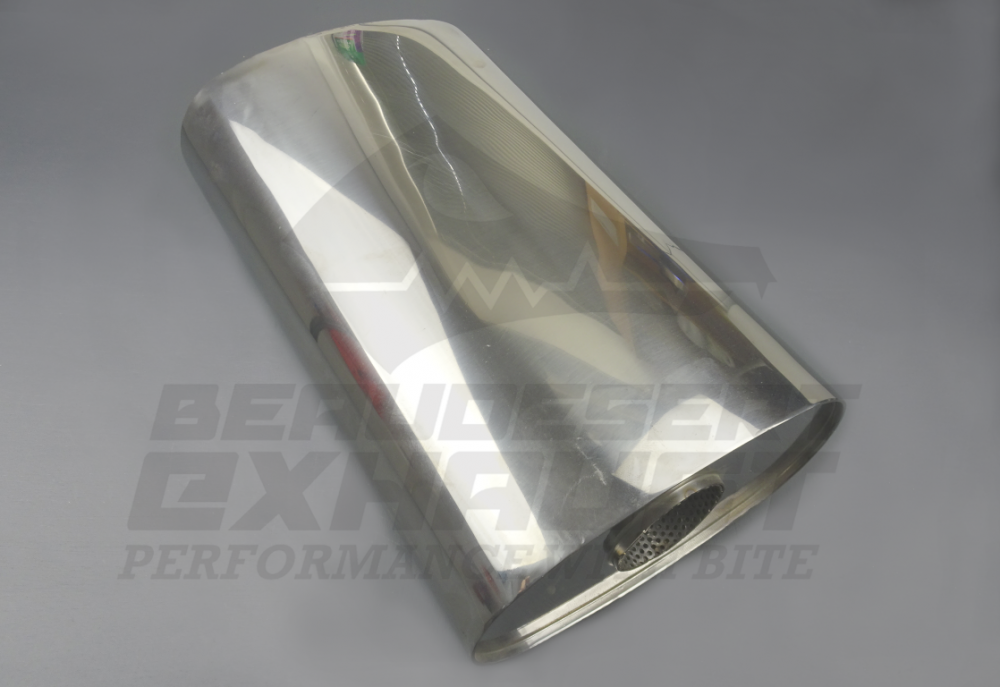 2 3/4in 450 x 280 x 150 Oval Perforated Straight Through Stainless