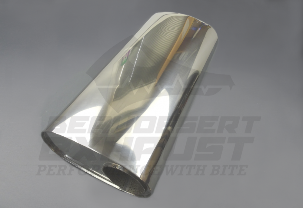 3 1/2in 550 x 260 x 150 O/C Oval Perforated Straight Through Stainless