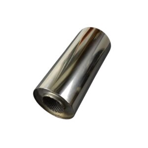 2 1/2in 280 x 125 C/C Round Stainless Steel Muffler