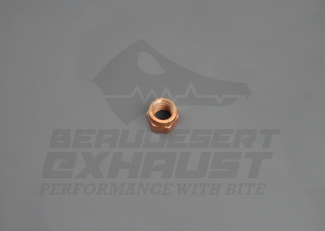 M10 x 1.25 Copper Lock Nut Beaudesert Exhaust